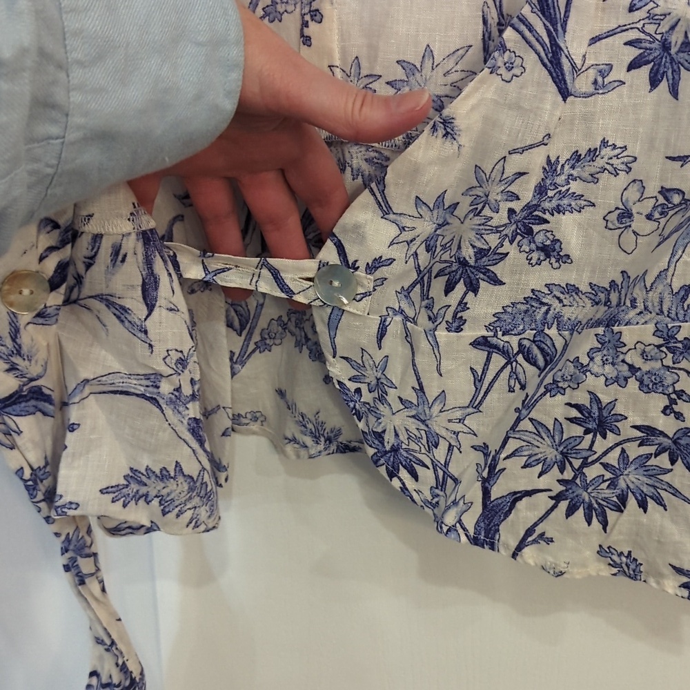 H&M Crossober Blouse Linen - Picture 3 of 11